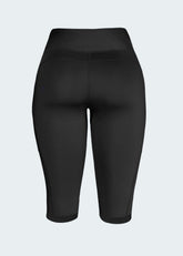 Leggings Corto Con Bolsillos Negro